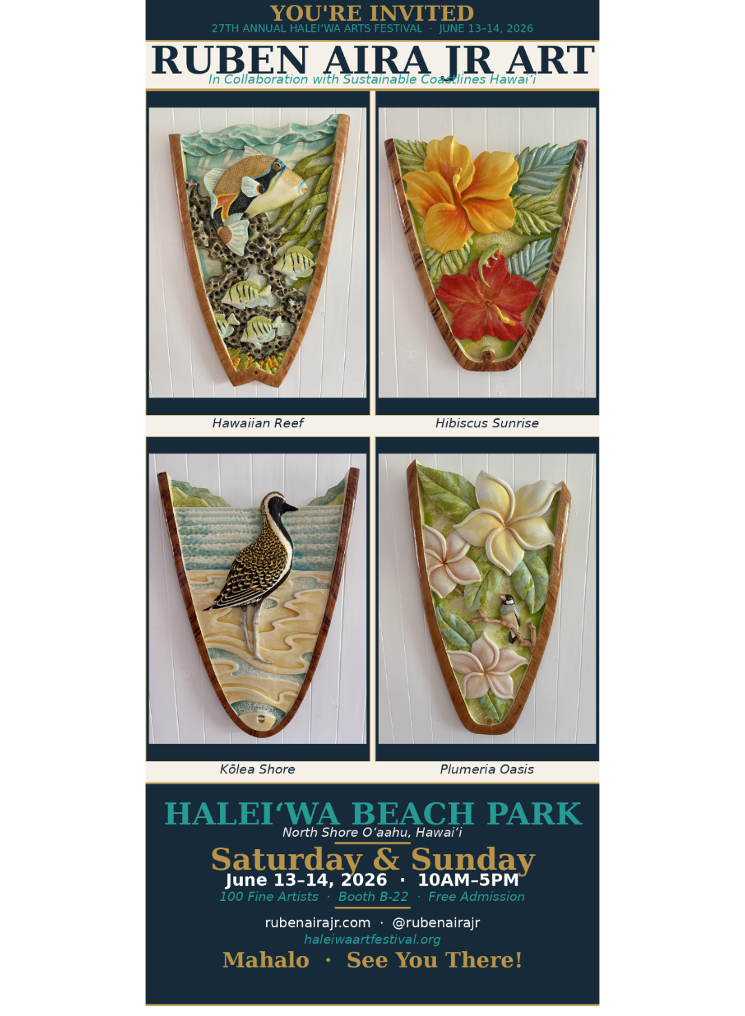 27TH ANNUAL HALEI'WA ARTS FESTIVAL