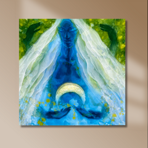  “A Place Within”  Metal Print — 1:50 limited edition art piece by Ruben Aria Jr. Paintings and artwork inspired by ocean flow, tropical flowers, and island harmony. Hawaiian art, Hawaiian Sculpture, surf boards, surfing, surf art surf broad art