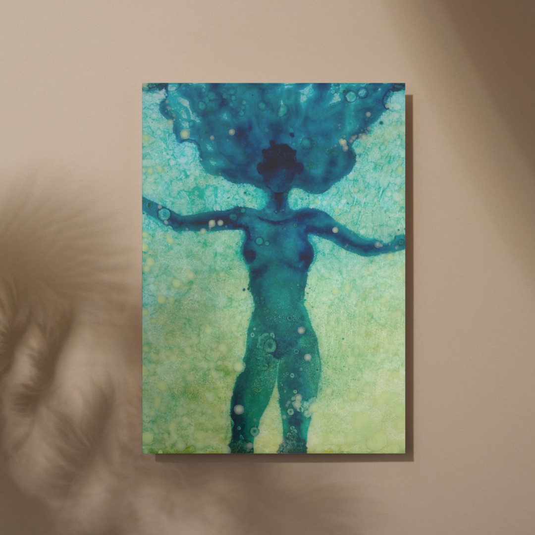 "Afloat" - Painting By Ruben Aira Jr. Hawiian Carvings, Surfboard art, wall art Hawaii Art, spirit, inspiration, waves, mountains, relics, resin art, museum pieces.