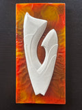 "Mauka" `1:50 - Limited Edition Hawaiian  art piece by Ruben Aria Jr.  Carvings, Surf boards, Hawaii Art, spirit, inspiration, waves, mountains, relics, resin art, museum pieces.