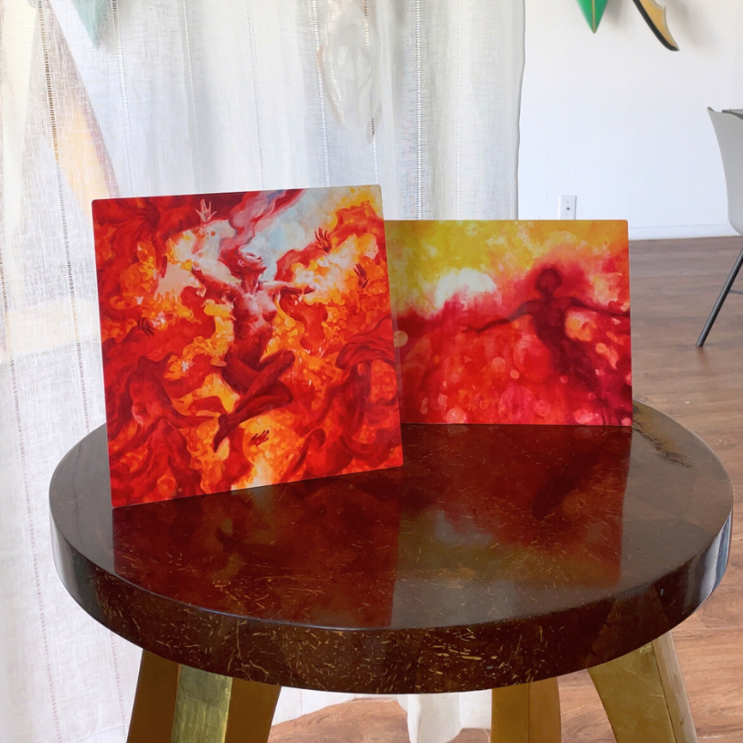 "Shine" - Metal Painting By Ruben Aira Jr. Hawiian Carvings, Surfboard art, wall art Hawaii Art, spirit, inspiration, waves, mountains, relics, resin art, museum pieces. Oahu, Hawaii.